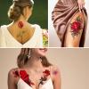 ROARHOWL Stunning rose flower temporary tattoos, large rose fake tattoos for women,rose tattoo set (Rose 2) view 4