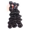 Sent Hair 11A Human Hair Top Grade One Donor 1 Bundle Loose Deep Wave Weave Double Weft Brazilian Virgin Hair 100% Unprocessed Bundle Hair Extensions 18"Natural Color Bundles view 3