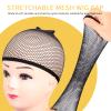 Fandamei Wig Caps, 4PCS Wig Caps Mesh Net Open End, Black Wig Cap for women, Nylon Mesh Wig Cap Net Strength Black view 3