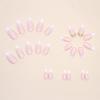 FRUJCDKI Medium French Tip Press-On Nails, French Rhinestone Almond Press-On Nails, Short Glue Press-On Nails, Reusable Fake Nails - Set of 24 Nails With Adhesive Labels view 2