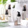 70 Pcs 2 oz Plastic Foam Soap Dispensers Refillable Lash Shampoo Bottles with Pump Mini Eyelash Cleaning Foam Bottle Dispenser for Refillable Travel Cosmetics (Gray) view 4