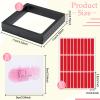 meekoo 30 Pcs Press on Nail Packaging Box with 90 Pcs Adhesive Double Sided Tape Artificial Nail Display Case Storage Container Box Acrylic Packaging Organizer for Art Home Salon(Black) view 2