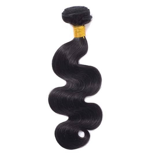 10A Body Wave Brazilian Human Hair 1bundle Deals Natural Black Color 100g (22")