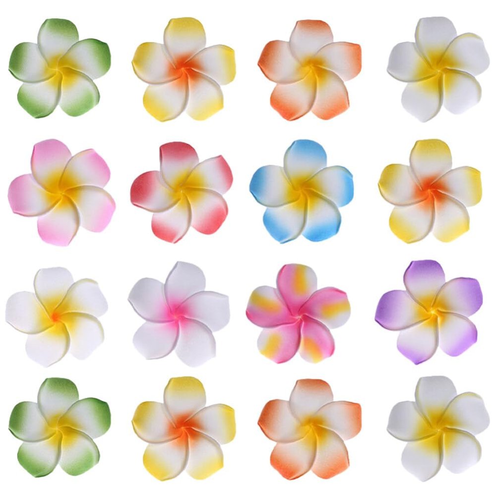 16pcs Frangipani Hair Clip Flower Hair Clips Flower Hair Accessory Wedding Hair s Clips Decorative Girls Hairpins Hair Accessories for Women Clip