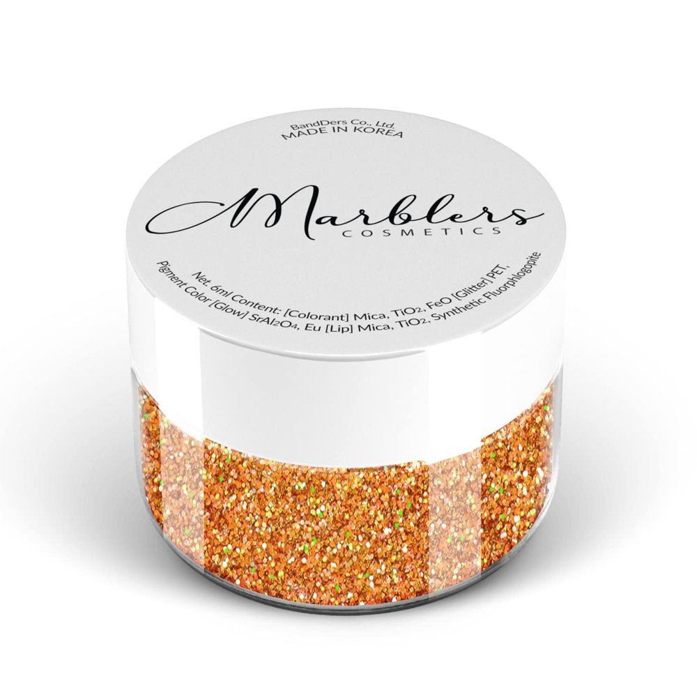 MARBLERS Holographic Face & Body Glitter [Holo Juicy Pop] 0.18oz (5g) | Fine | Non-Toxic | Cruelty-Free | Festival, Rave & Party Makeup | Eye, Hair, Nail Polish, Eyeshadow | Nail Art | Gel Nail