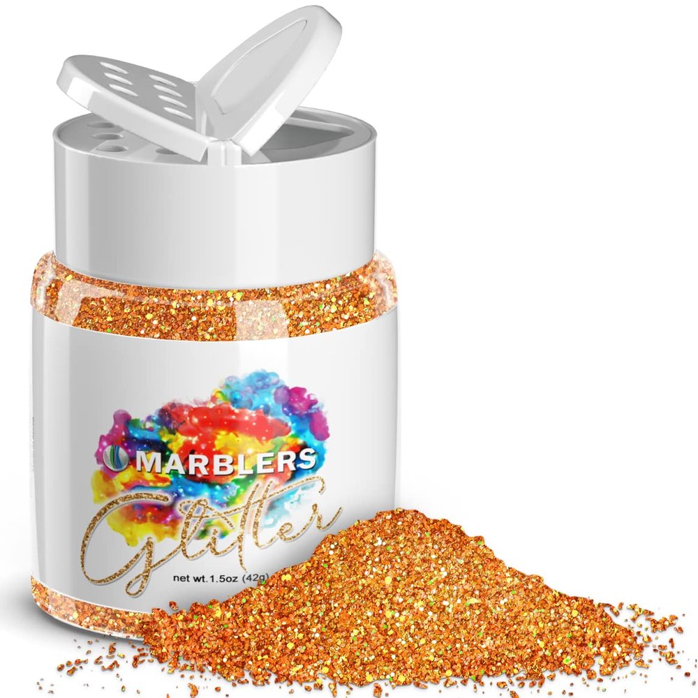 MARBLERS Holographic Glitter [Holo Juicy Pop] 1.5oz (42g) | Fine | Non-Toxic, Vegan, Cruelty-Free | Face, Body, Eyeshadow, Hair, Festival, Party Makeup | Nail Art, Polish | Resin, Tumbler, Candle
