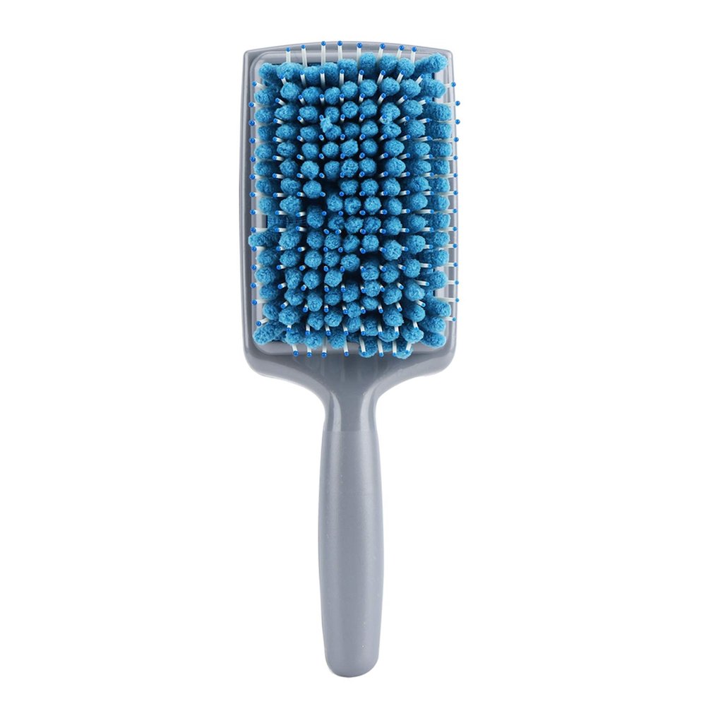 Hair Drying Comb, Blue Absorption Anti Dandruff Anti Radiation Hair Paddle Brush, Luxury Hair brush,Soft Bristle Hair Brush Moisture Absorption Care Comb