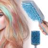 Hair Drying Comb, Blue Absorption Anti Dandruff Anti Radiation Hair Paddle Brush, Luxury Hair brush,Soft Bristle Hair Brush Moisture Absorption Care Comb view 2