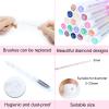 20 Sets Mascara Wand Tube Set Diamond Mascara Brushes Eyelash Spoolies Brush Makeup Tool Applicator Eyelash Brush Tubes Makeup Brush (Diamond-MlX) view 2