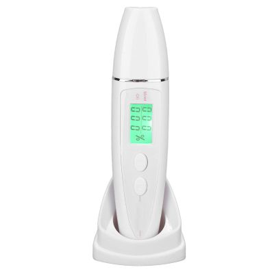 Skin Tester, Skin Analyzer, Skin Analyzer, Smart Display Skin Care Portable Digital Skin Detector Pen, for Home Beauty Salon Spa (White)