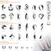 qiipii 24 Styles Silver Clear Nail Rhinestones Multi Shapes Flatback K9 Glass Crystal White Gems Round Beads Stones Diamonds Jewels Nail Art Charms for Nails Face Eyes Makeup DIY Crafts Clothes Shoes view 3