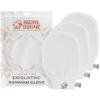 Natural Elephant Exfoliating Hammam Glove | Authentic Moroccan Kessa Body Scrub Mitt for Spa-Quality Skin Renewal | Pearl White 3 Pack view 1