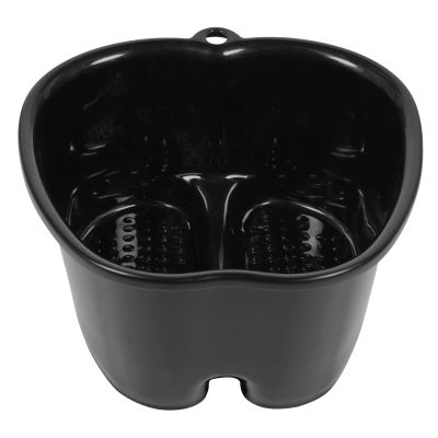 FRCOLOR Insulated Foot Bath Bucket 14.5 Inch Plastic Foot Soaking Bath Basin with Heat Preservation for Home Spa and Pedicure Relaxation