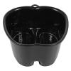 FRCOLOR Insulated Foot Bath Bucket 14.5 Inch Plastic Foot Soaking Bath Basin with Heat Preservation for Home Spa and Pedicure Relaxation view 1