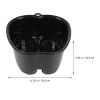 FRCOLOR Insulated Foot Bath Bucket 14.5 Inch Plastic Foot Soaking Bath Basin with Heat Preservation for Home Spa and Pedicure Relaxation view 2