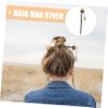 BIUDECO 4pcs Chinese Style Hair Pins Hair Bun Sticks for Women Decorative Tassels Traditional view 3