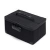 KaAutoler Portable Cosmetic Bag with Lock, Large Capacity Travel Makeup Case Organizer, Waterproof Makeup Bags for Girls Traveling With Handle and Divider Makeup Bag(Black) view 1