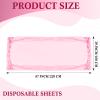 Buryeah 50 Pcs Massage Table Sheets 39 x 87 Inch Disposable Fitted Bed Sheets Thickened Spa Bed Covers Soft Non Woven Massage Table Cover for Spa Salon Body Facial Beauty(Pink) view 2