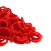 100 Pack Seamless Hair Ties for Women Girls Ponytail Holders for Thick Hair (Red) view 2