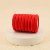 100 Pack Seamless Hair Ties for Women Girls Ponytail Holders for Thick Hair (Red) view 3