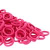 100 Pack Seamless Hair Ties for Women Girls Ponytail Holders for Thick Hair (hotpink) view 2
