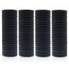 100 Pack Seamless Hair Ties for Women Girls Ponytail Holders for Thick Hair (Black) view 1
