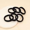 100 Pack Seamless Hair Ties for Women Girls Ponytail Holders for Thick Hair (Black) view 3