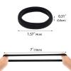 100 Pack Seamless Hair Ties for Women Girls Ponytail Holders for Thick Hair (Black) view 4