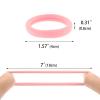 100 Pack Seamless Hair Ties for Women Girls Ponytail Holders for Thick Hair (light pink) view 4