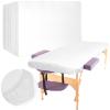 Buryeah 50 Pcs Massage Table Sheets 39 x 87 Inch Disposable Fitted Bed Sheets Thickened Spa Bed Covers Soft Non Woven Massage Table Cover for Spa Salon Body Facial Beauty(White) view 1