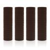 100 Pack Seamless Hair Ties for Women Girls Ponytail Holders for Thick Hair (Dark Brown) view 1
