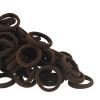 100 Pack Seamless Hair Ties for Women Girls Ponytail Holders for Thick Hair (Dark Brown) view 2