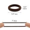 100 Pack Seamless Hair Ties for Women Girls Ponytail Holders for Thick Hair (Dark Brown) view 4