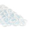 100 Pack Seamless Hair Ties for Women Girls Ponytail Holders for Thick Hair (white) view 2