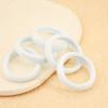100 Pack Seamless Hair Ties for Women Girls Ponytail Holders for Thick Hair (white) view 4
