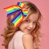 Pride Day Hair Bows Hair Ties LGBT Rainbow Hair Scrunchies Ponytail Holders Handmade Hair Accessories for Women Girls Daily Wear Birthday Party Hairstyle Decorations 2PCS view 4