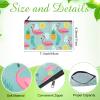 Reginary 20 Pieces Cosmetic Bags Bulk for Women Flamingo Watermelon Cactus Roomy Makeup Bags Gifts with Zipper Summer Beach Toiletry Bag Pouch Travel Accessory Organizer Gifts, 7 x 4.3 Inches view 2