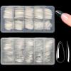Stiletto Nail Tips,1000 PCS Artificial Full Cover Fake Nails Soft Gel Tips 10 Sizes with Box for Home DIY Nail Salon (Clear and Natural 5) view 1