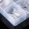 Stiletto Nail Tips,1000 PCS Artificial Full Cover Fake Nails Soft Gel Tips 10 Sizes with Box for Home DIY Nail Salon (Clear and Natural 5) view 3