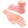 SHERCHPRY 2pcs Left Hand Model Tool Bendable Nail Hand False Hand for Nail Practice Nail Art Foot Model Hand Foot Manicure Training Foot Manicures Fake Hand Equipment view 1