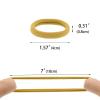 100 Pack Seamless Hair Ties for Women Girls Ponytail Holders for Thick Hair (Sand) view 4