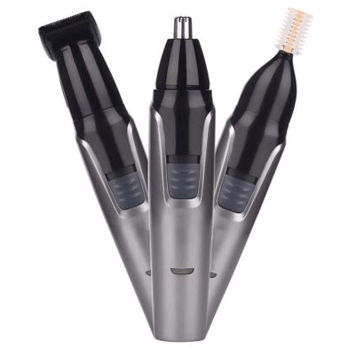 DABEDE QIYUDS Mens Ear and Nose Hair Trimmer with Cleaning System, Wet Dry High-Performance, 3 in 1 Rechargeable Nose Hair Trimmer for Men Trimer Beard Shaver Ear Temple Eyebrow Sideburns