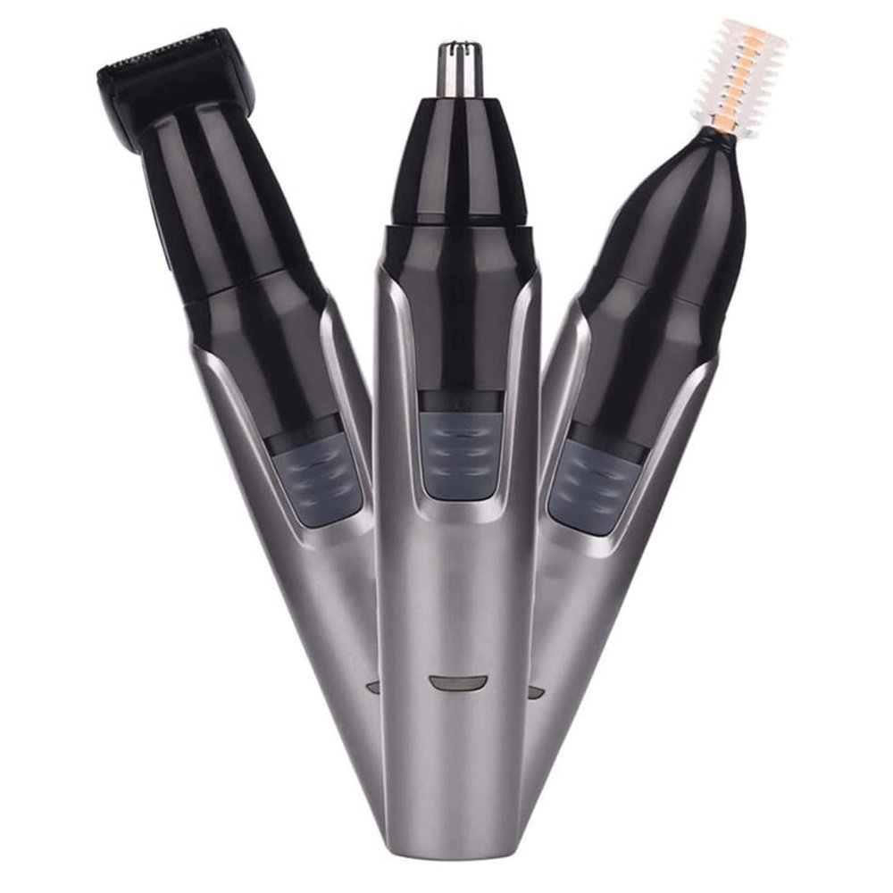 DABEDE QIYUDS Mens Ear and Nose Hair Trimmer with Cleaning System, Wet Dry High-Performance, 3 in 1 Rechargeable Nose Hair Trimmer for Men Trimer Beard Shaver Ear Temple Eyebrow Sideburns