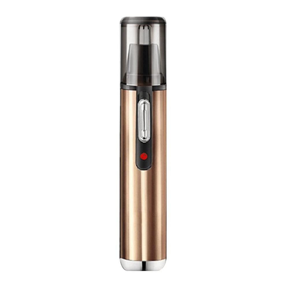 DABEDE QIYUDS Nose and Ear Hair Trimmer,Wet Dry High-Performance, USB Rechargeable Nostril Nasal Hair Vacuum Cleaning System (Color : Gold)