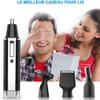 DABEDE QIYUDS Ear Nose Brow Trimmer Clipper  Painless Eyebrow & Facial Hair Trimmer for Men & Women,USB Rechargeable with Waterproof Head view 3