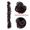 Messy Bun Hair Messy Bun Hair Piece 21inch Long Synthetic Tousled Fluffy Hair Bun Wrap Around Scrunchies DIY Curly Chignon Hairpiece Hair Band for Women Real Human Hair Buns (Color : Q13 22H613) view 4