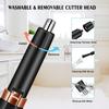 DABEDE QIYUDS Ear Nose Hair Brow Trimmer Clipper,for Men and Women Professional Tiny Painless Nose Hair Remover,Waterproof Stainless Steel Head, Mute Moto view 3