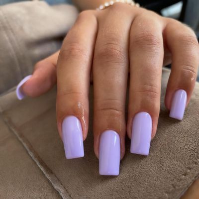 KXAMELIE Medium Coffin Nails - Press Ons, Glue Ons, Reusable 24 Fake Nails - Natural, Thick, Long - Solid Color False Nails for Women