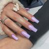KXAMELIE Medium Coffin Nails - Press Ons, Glue Ons, Reusable 24 Fake Nails - Natural, Thick, Long - Solid Color False Nails for Women view 2
