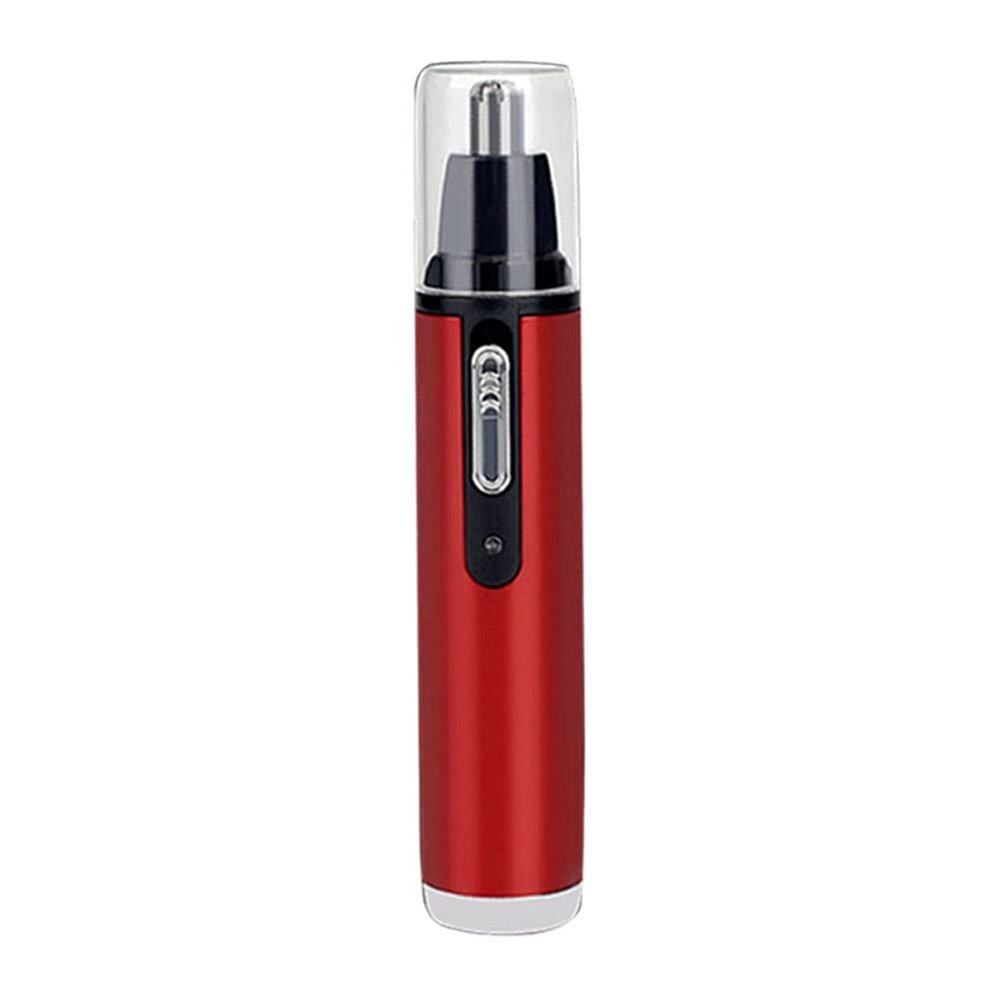 DABEDE QIYUDS Nose and Ear Hair Trimmer,Wet Dry High-Performance, USB Rechargeable Nostril Nasal Hair Vacuum Cleaning System (Color : Red)